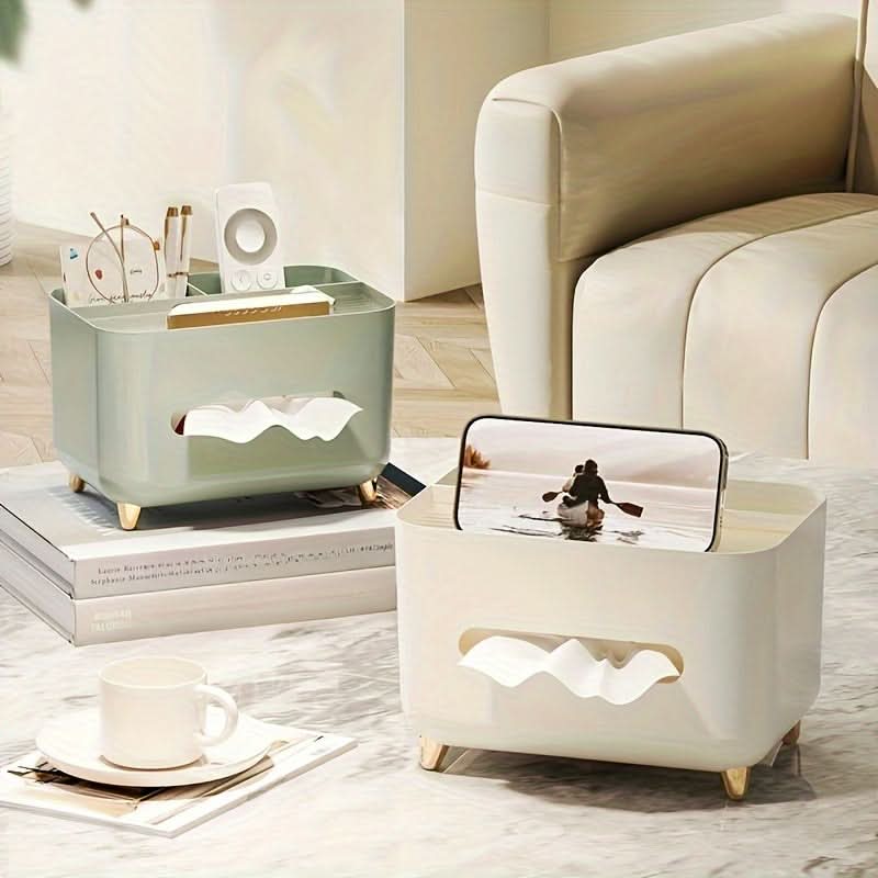 Luxury Multi-Functional Tissue Box & Organizer