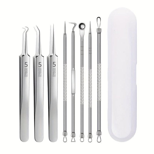 Pack of 8 Blackhead Remover Tool Kit