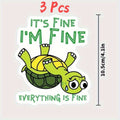 Turtle Stickers  – “I’m OK, Everything’s OK” Decals for Cars, Laptops & More