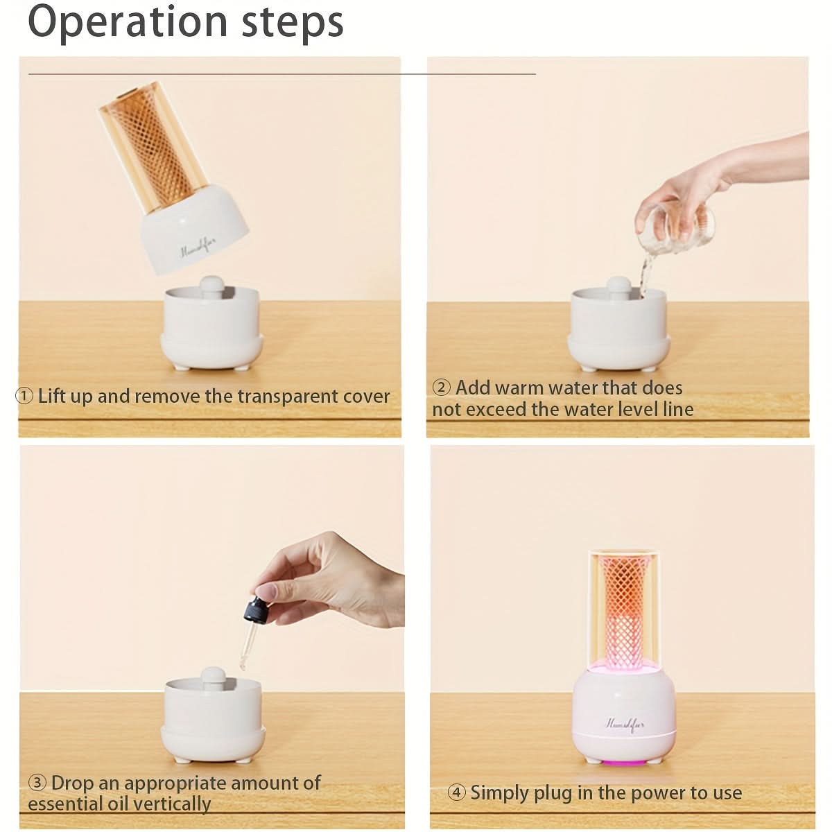 Ultrasonic Humidifier with LED Night Light