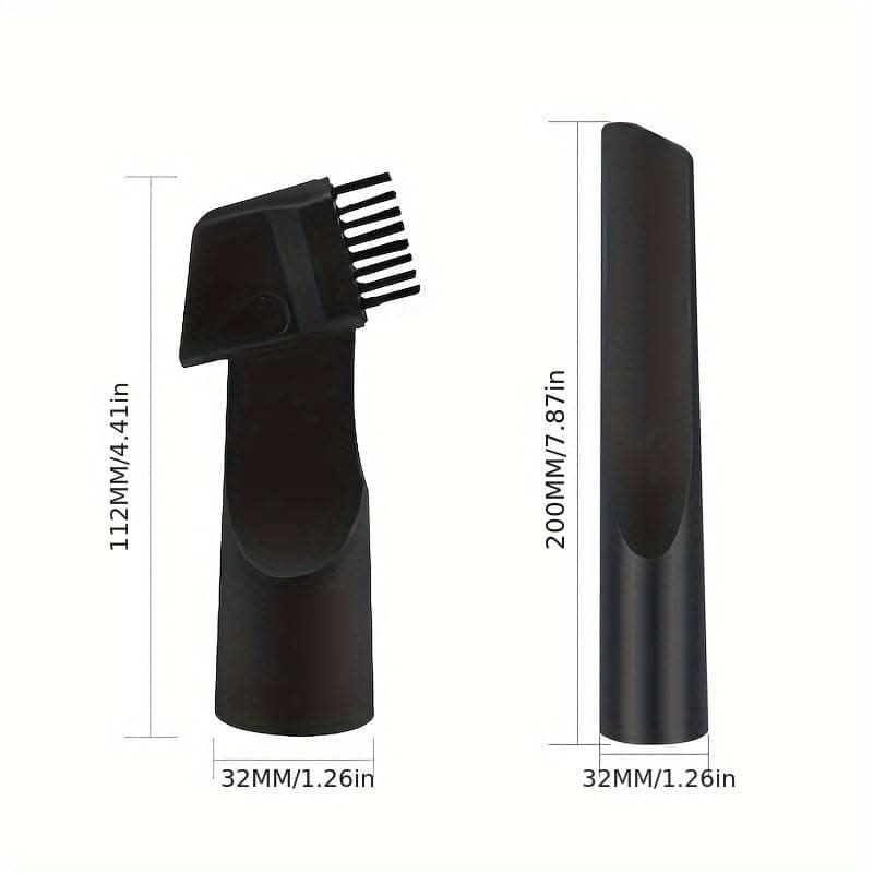 Multi-Model Vacuum Attachment Kit - Durable ABS Dusting & Crevice Brushes