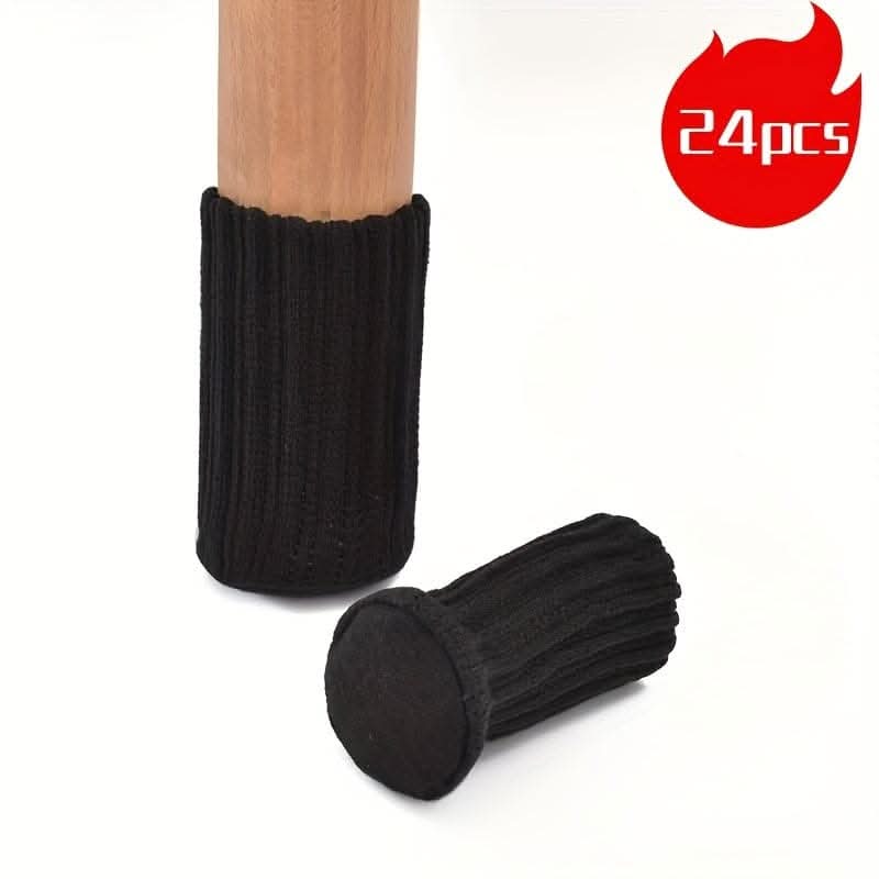 24-Pack Stretchy Chair Leg Socks, Floor Protectors
