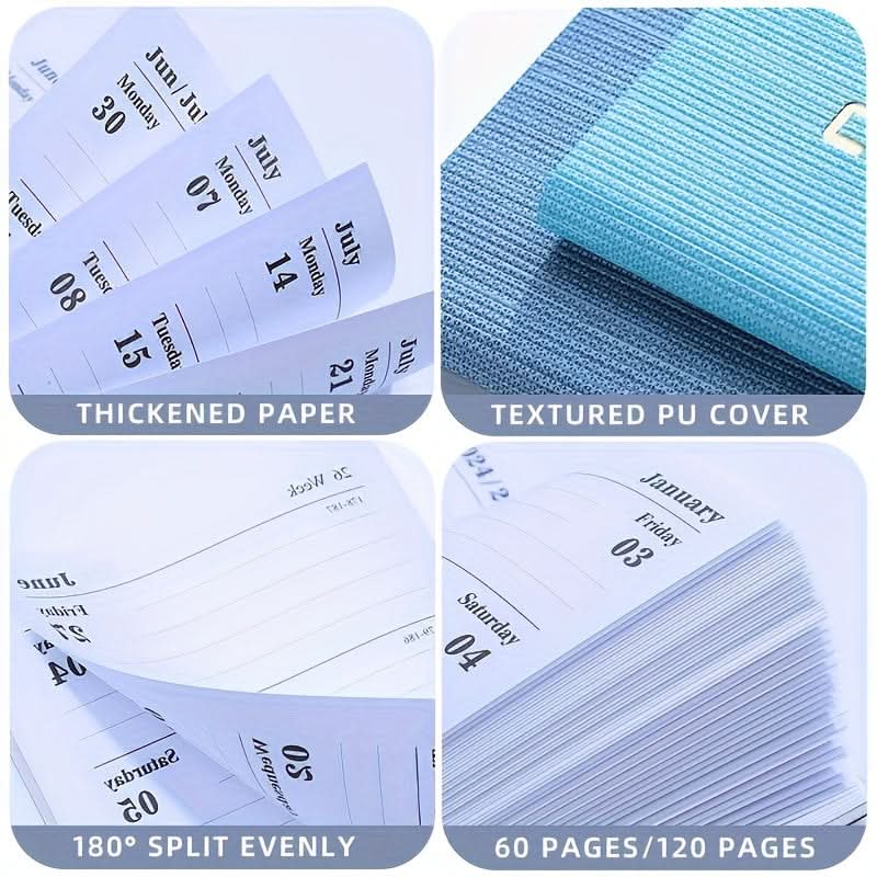 5-Pack 2025 Mini Pocket Planners – A7 Faux Leather