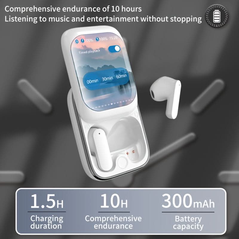 1 Pc Wireless Earbuds with Touch Control, Noise Cancellation