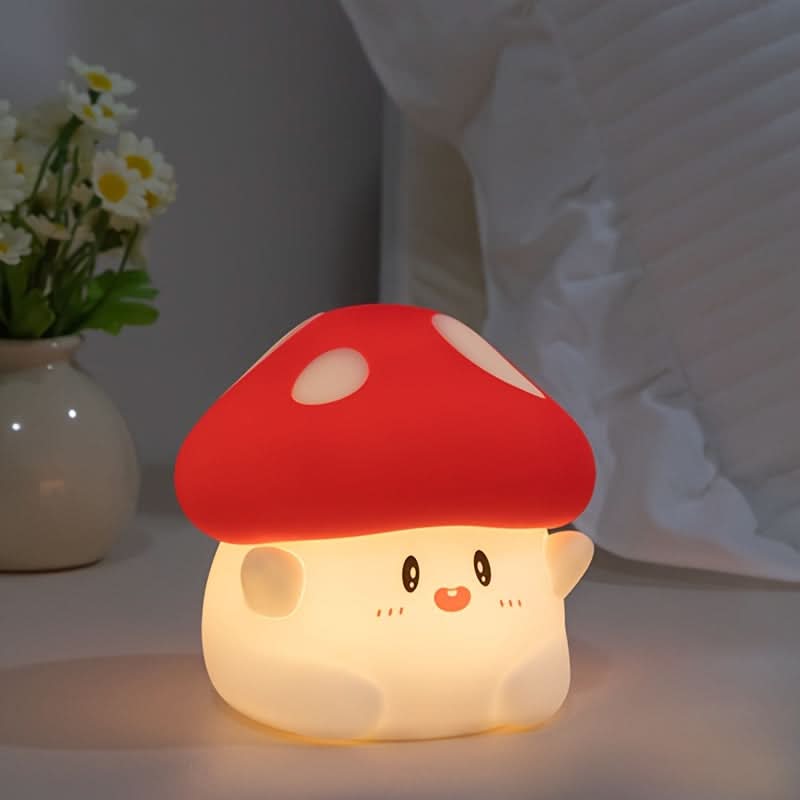 Mushroom Cartoon Night Light, USB Powered