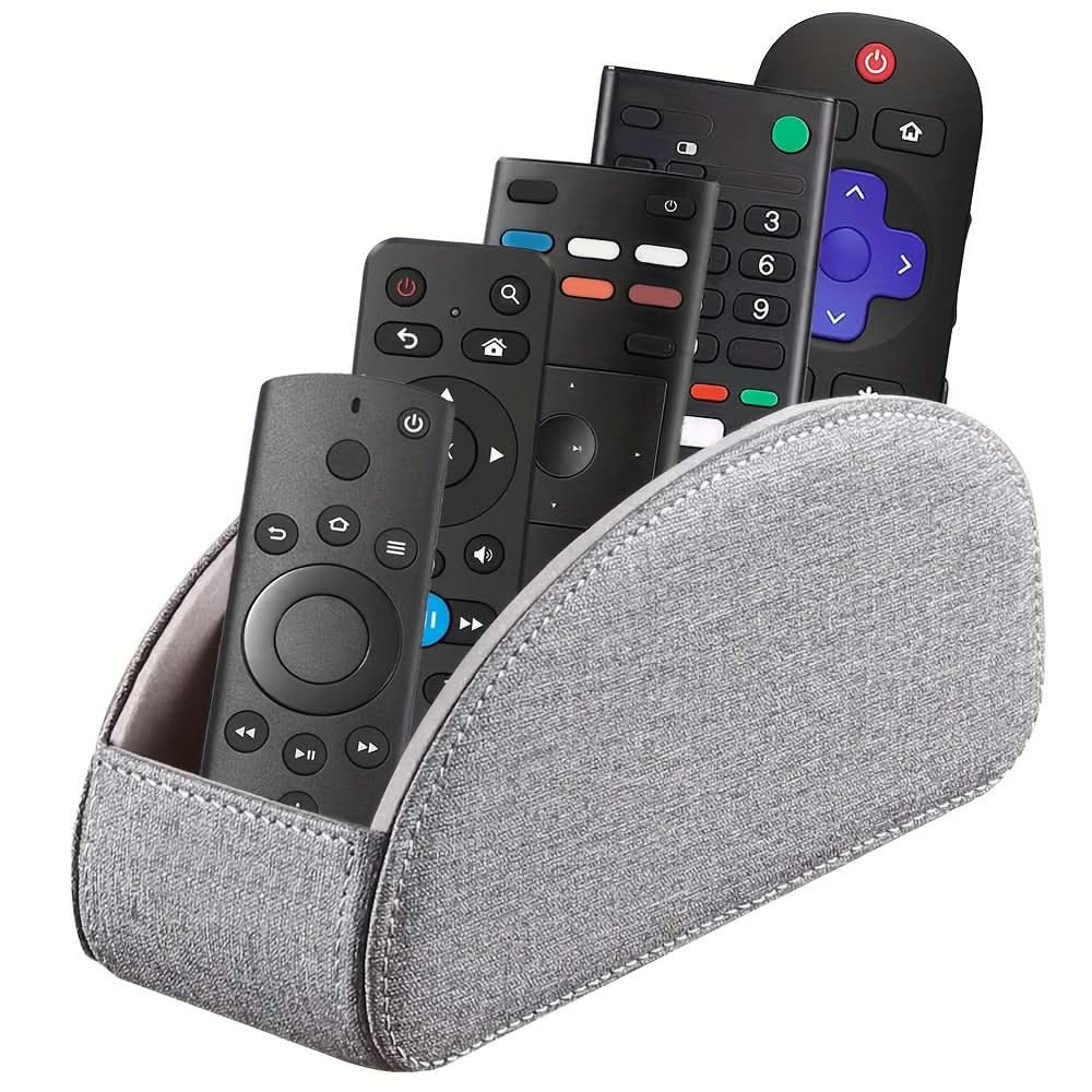Luxurious PU Leather Remote Control Organizer