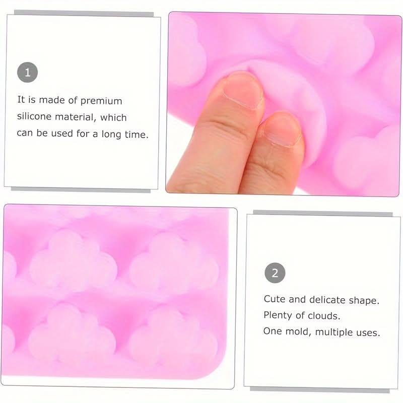 36-Grid Silicone Cloud Cake Mold – Nonstick Baking Tray for Ice Cubes