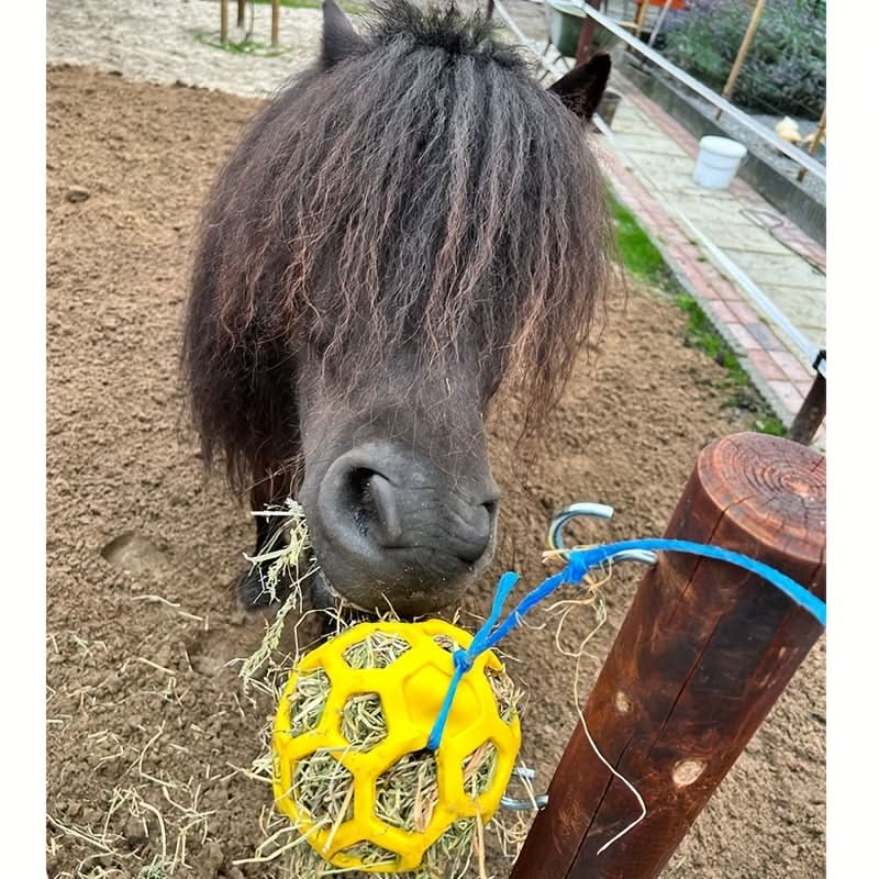 Plaid Silicone Horse Feeding Ball – Colorful Hay Dispenser