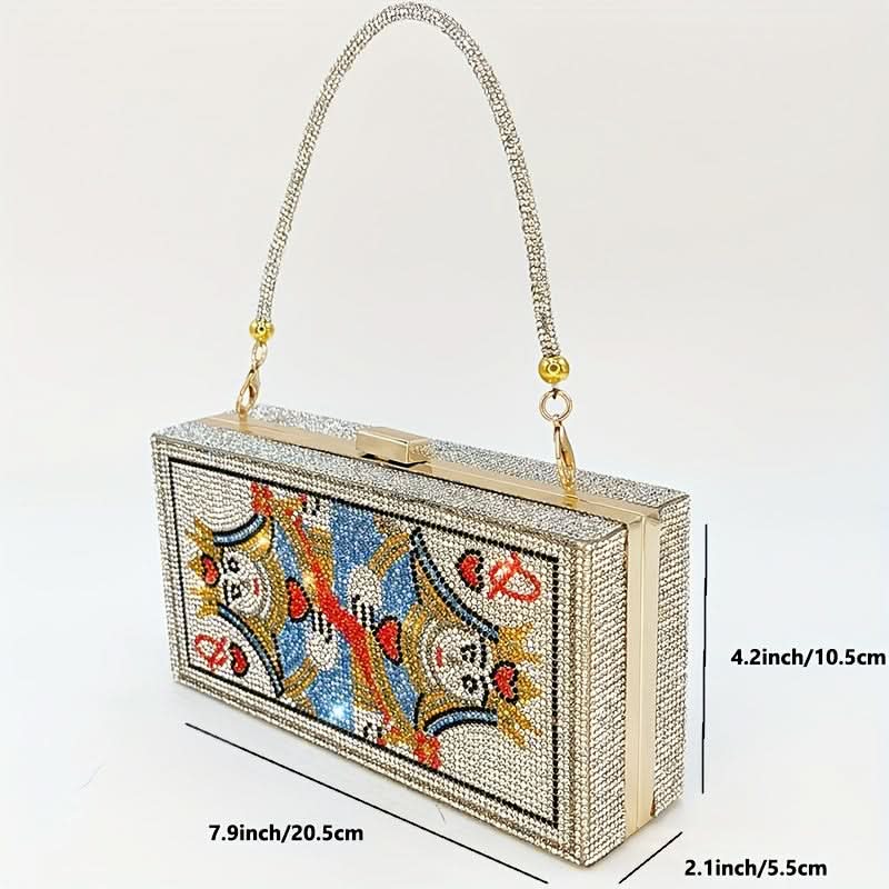 Mini Glitter Kiss Lock Party Clutch
