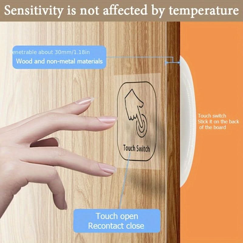 USB-Powered Smart Touch Sensor Switch for Wood