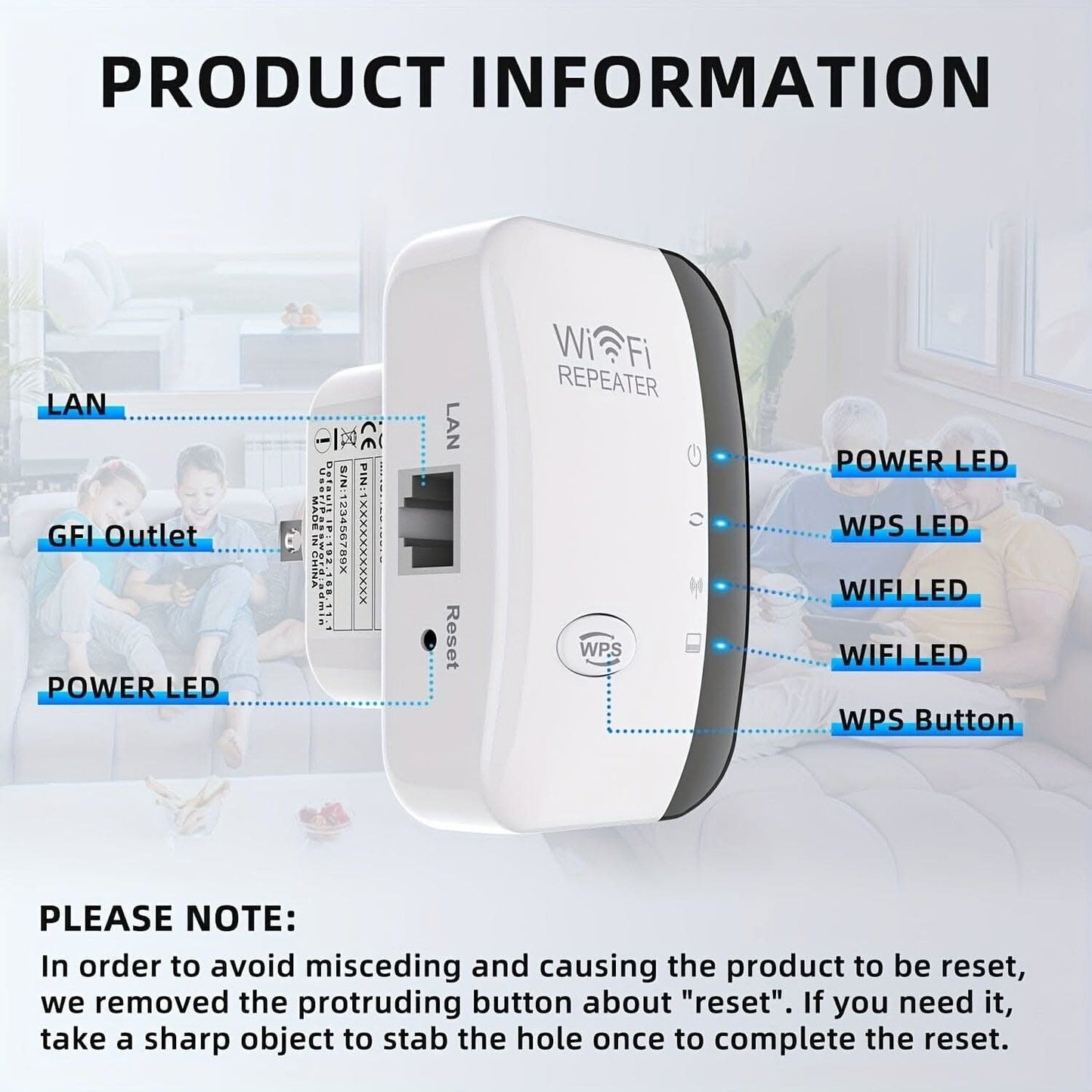 300Mbps WiFi Booster for Home Coverage