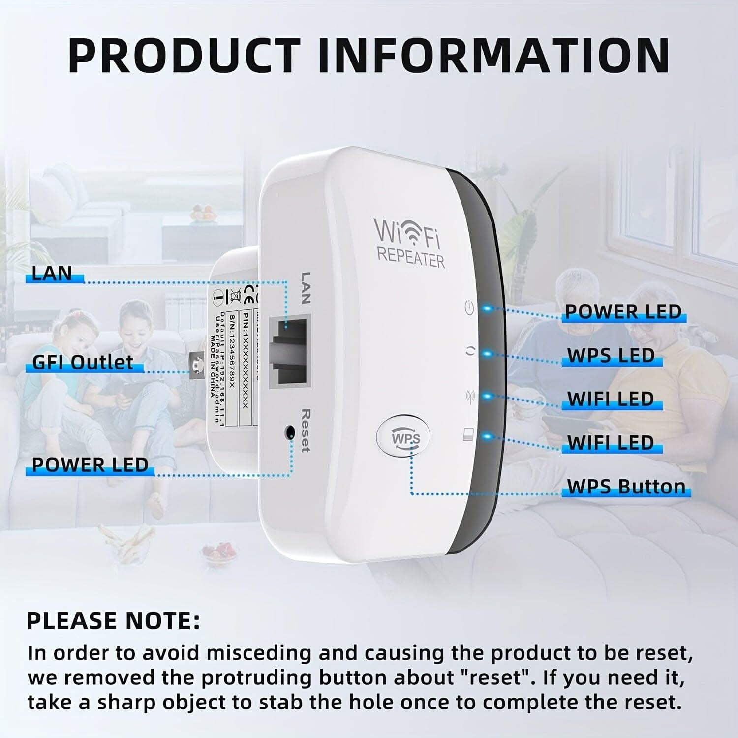 300Mbps WiFi Booster for Home Coverage