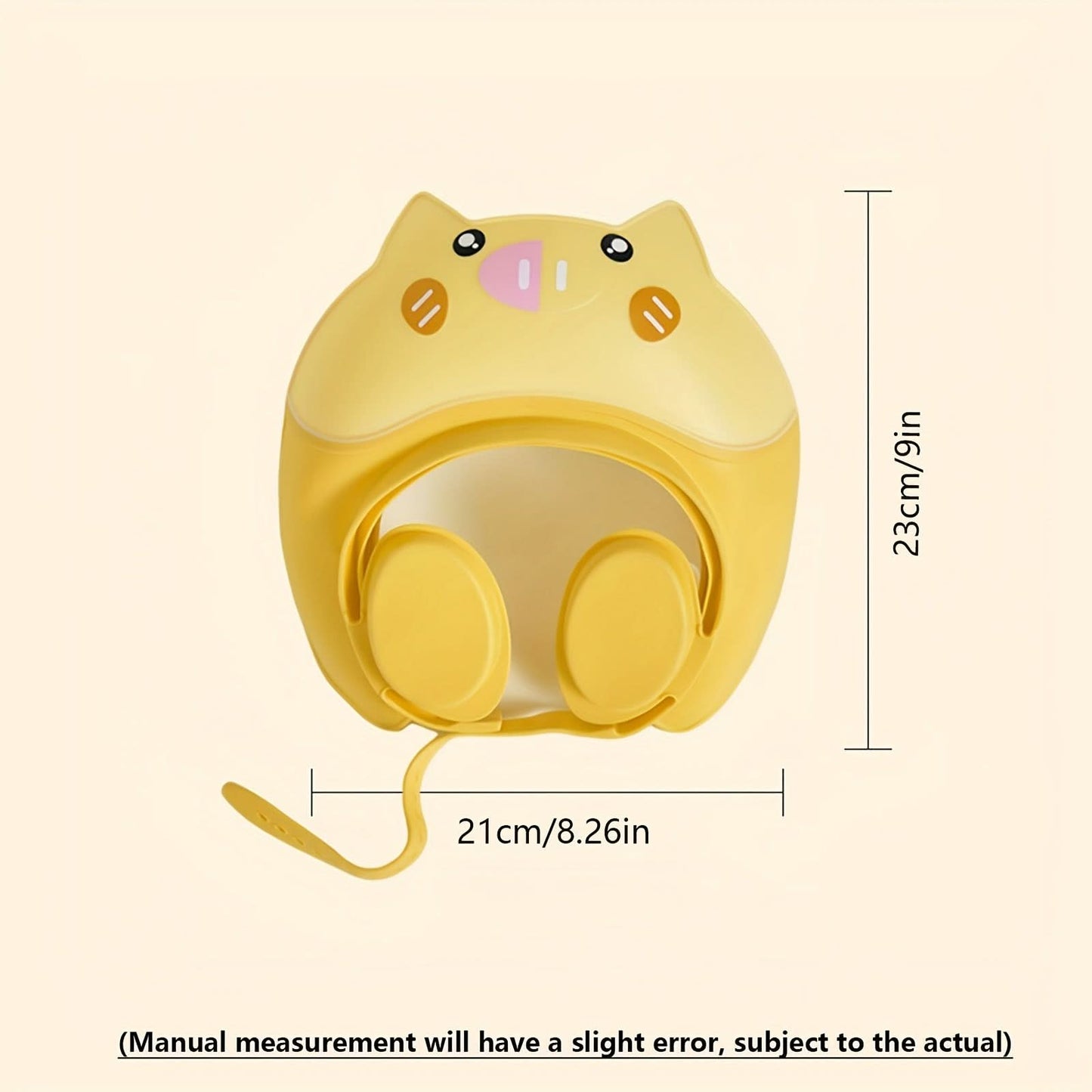 Baby Ear Protection Shampoo Cap - Cartoon Silicone Cap