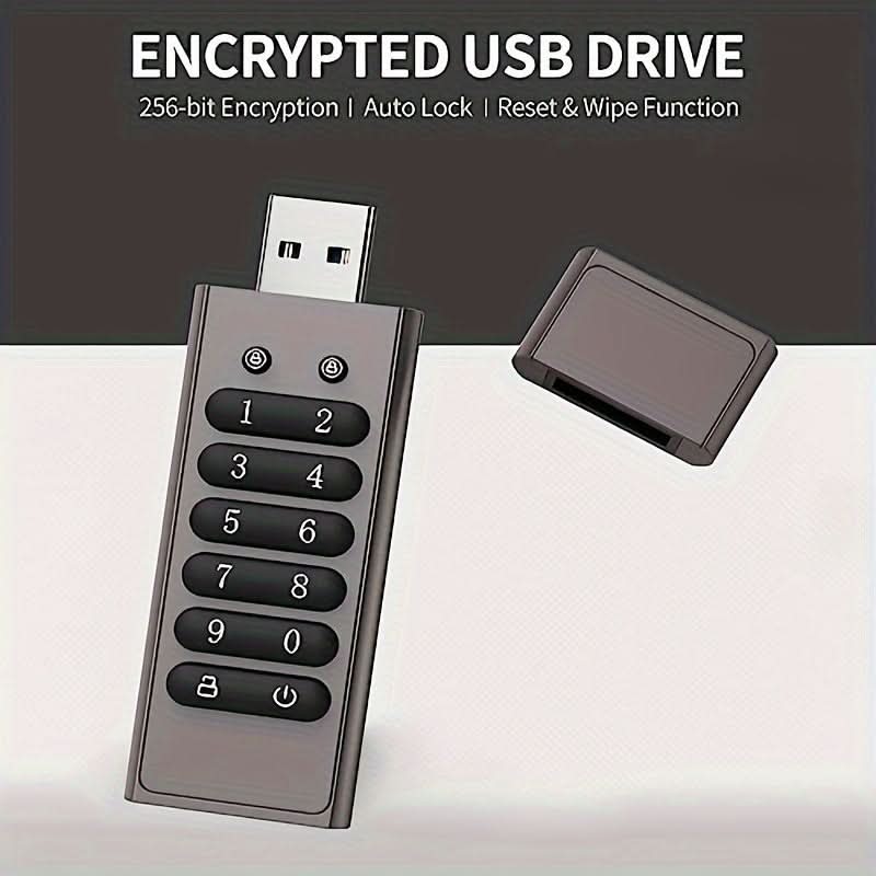 64GB Encrypted USB Drive with Keypad Lock