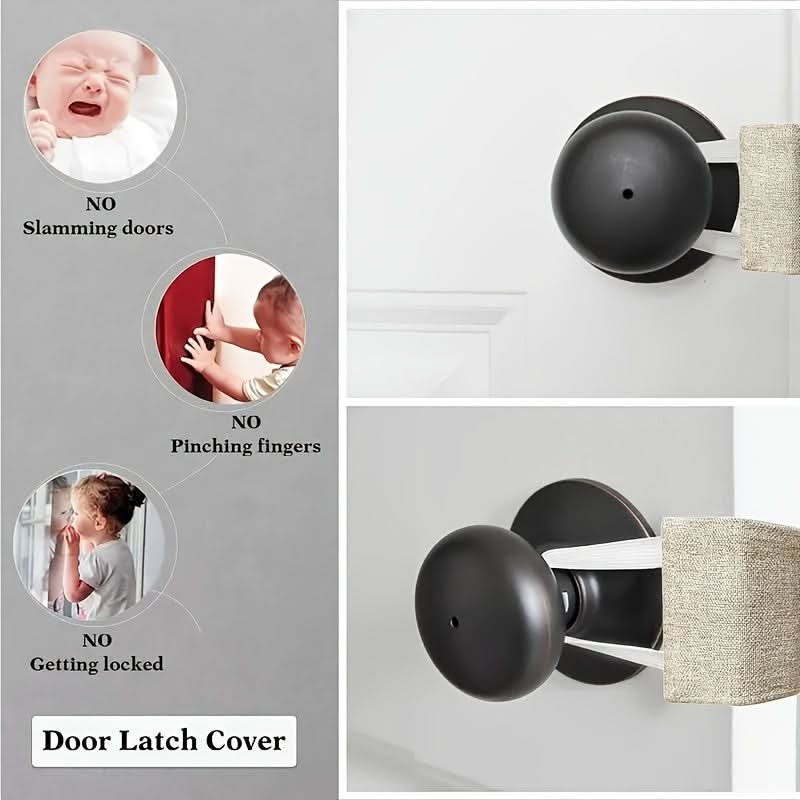 Quiet Door Closer Cushions for Nursery, Soundproof Padded Latch Covers