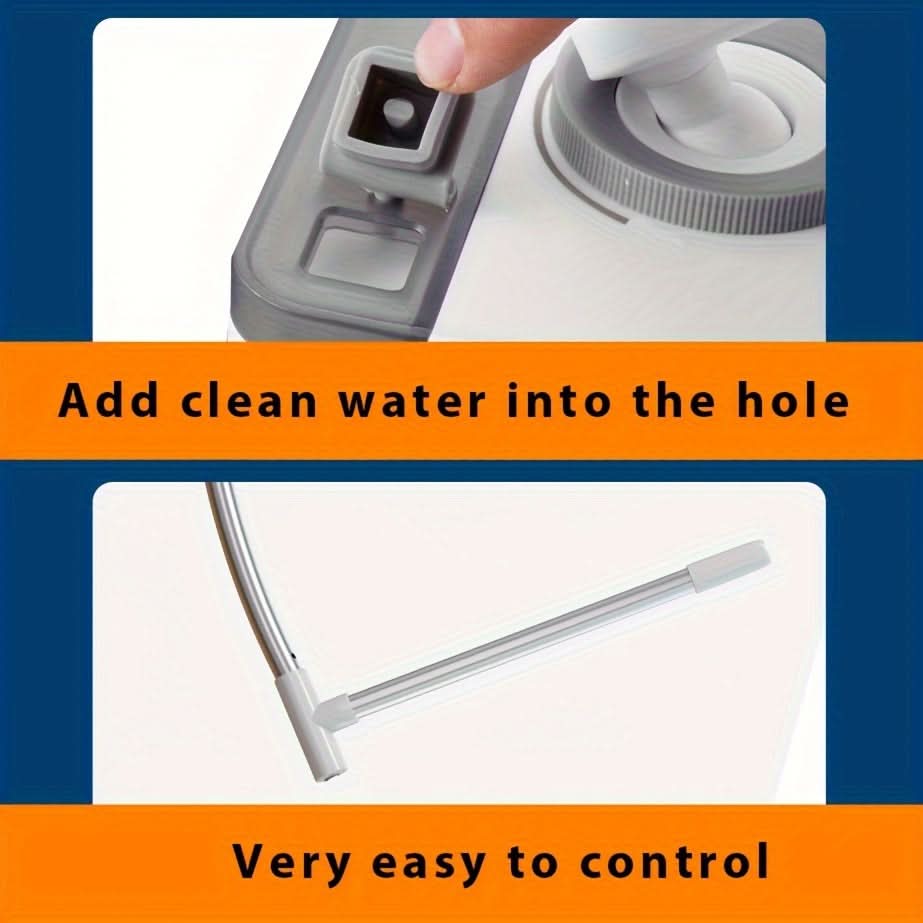 Double-Sided Telescopic Window Cleaner Kit - L-Shape Squeegee for Indoor & Outdoor