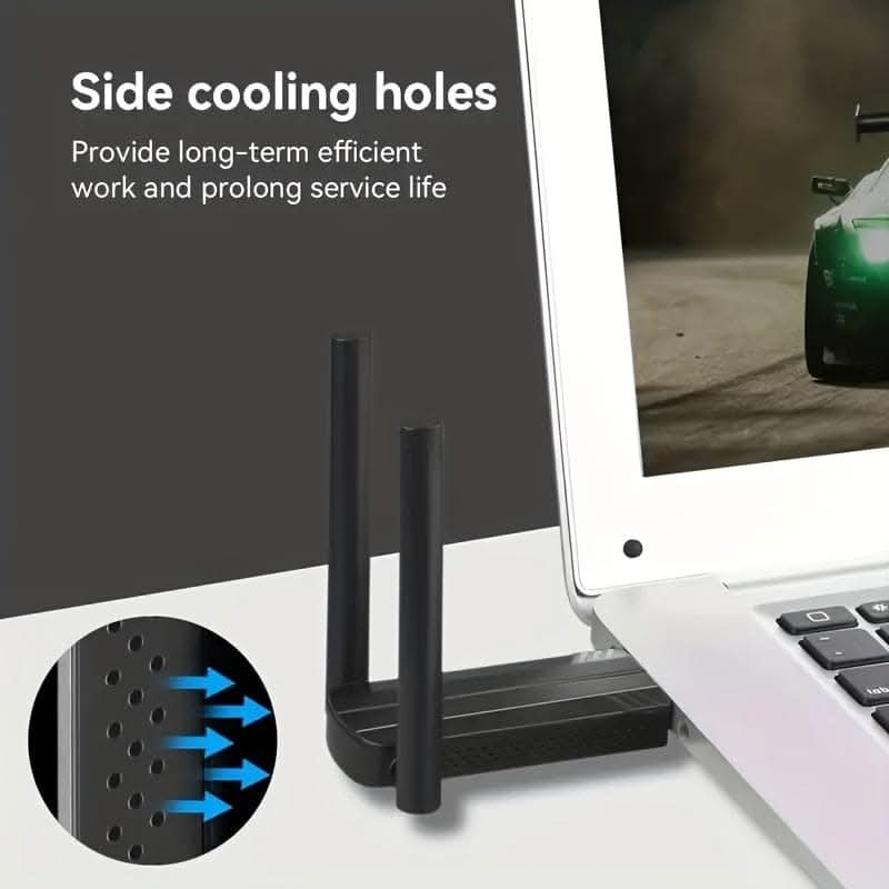 High-Speed 1300Mbps Wireless USB WiFi Adapter - Dual Band with USB 3.0