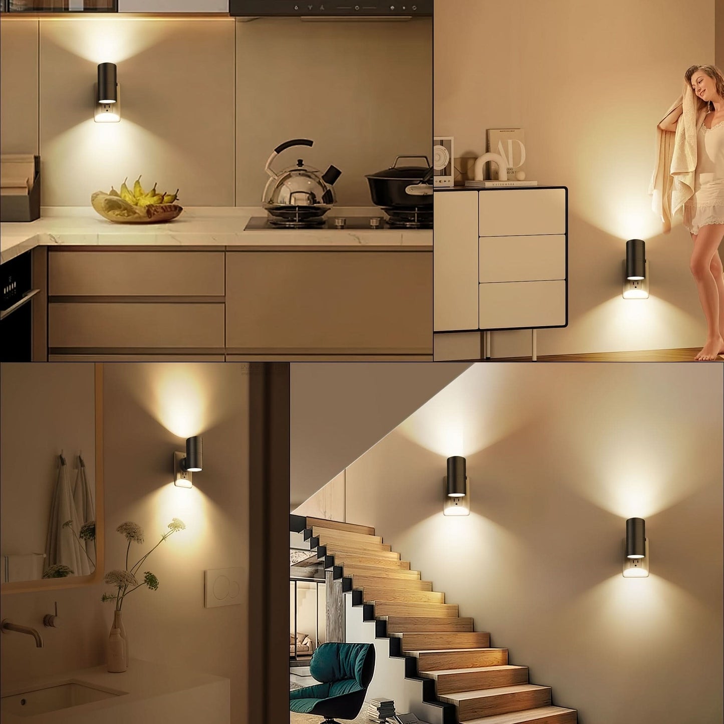 Starry Dusk to Dawn Night Lights, Dimmable