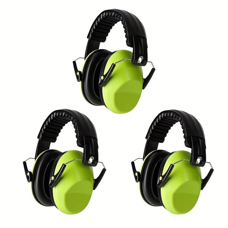 Noise Cancelling Ear Muffs for Kids – 3 Pack Adjustable Hearing Protection for 3+ Years