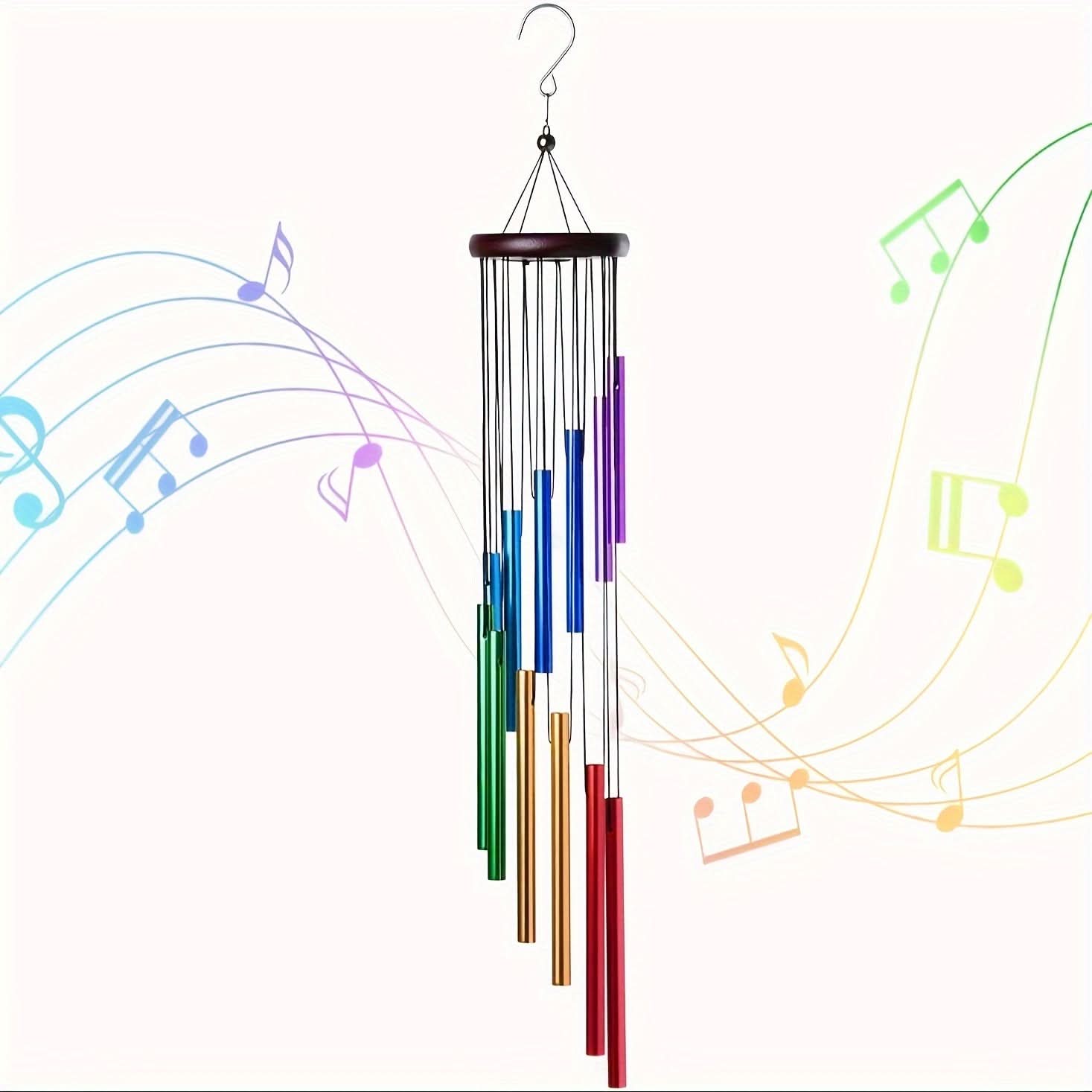 Eco-Friendly Wooden Wind Chime for Outdoor Harmony