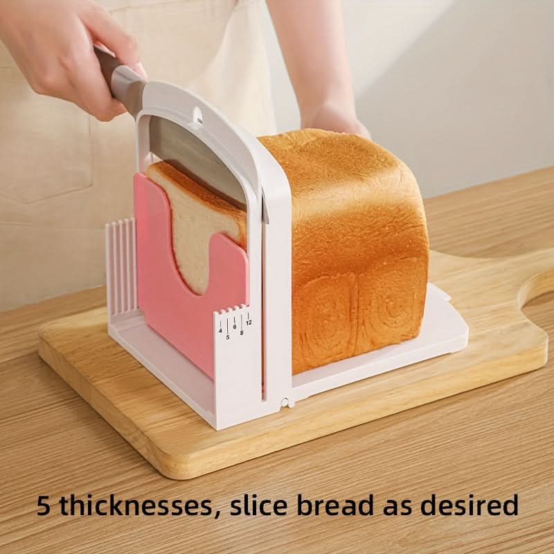 No-Power Semi-Automatic Bread Slicer – Easy Slice Toast Cutter