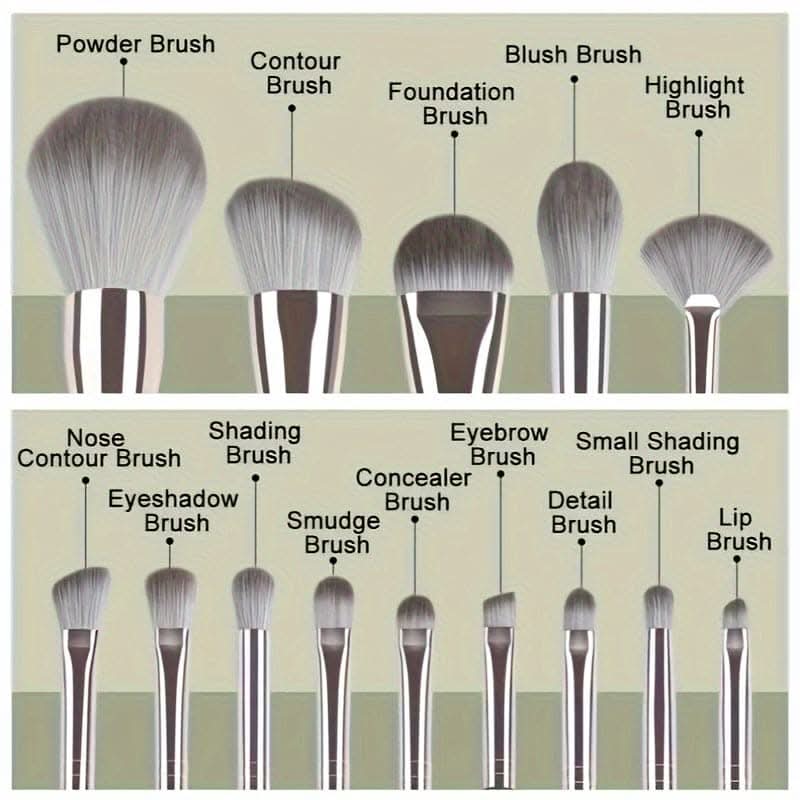 Luxurious 14pc Makeup Brush Set