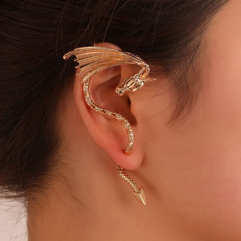Punk Flying Dragon Ear Cuff Earring