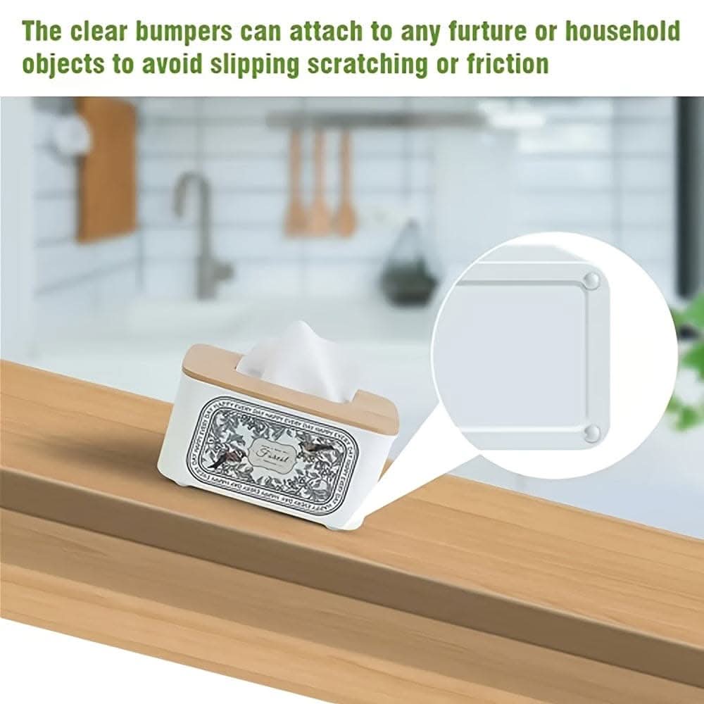 Self-Adhesive Clear Rubber Feet – Noise Dampening Buffer Pads