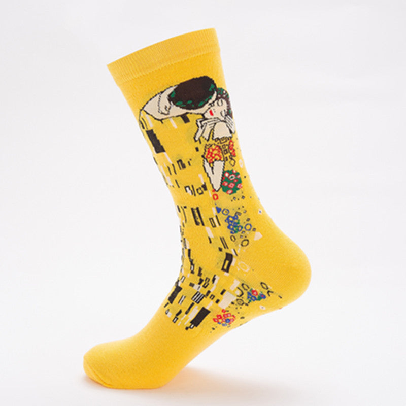 Unisex Cotton Crew Socks – Character Series Fashion Casual Socks (41–46)