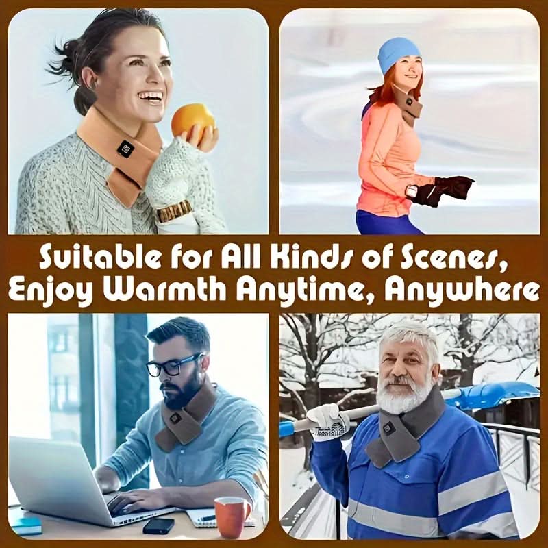 USB Charging Heated Scarf - Unisex Multifunctional Electric Neck Warmer