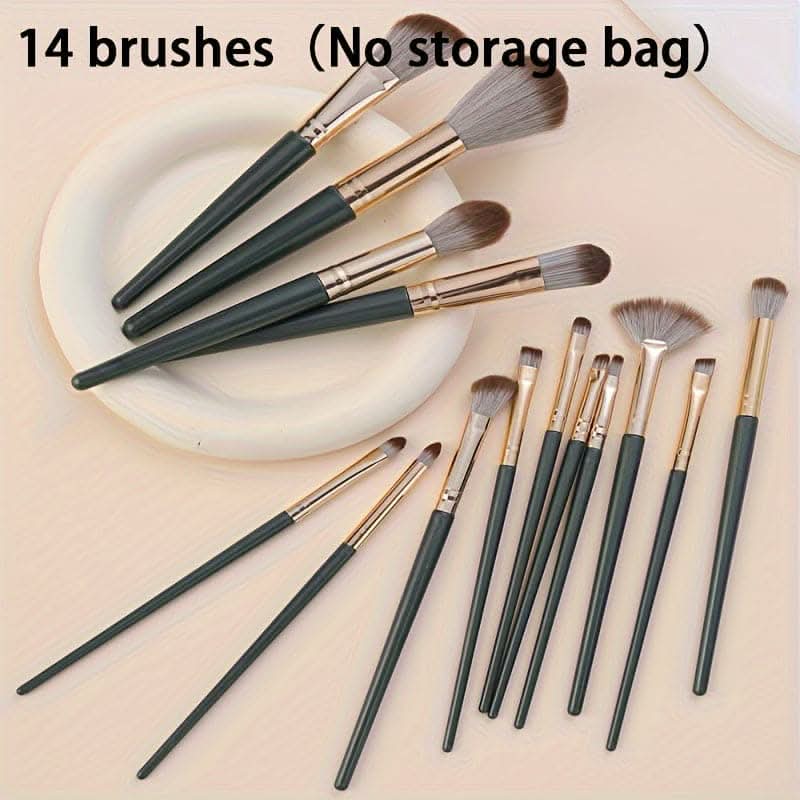 Luxurious 14pc Makeup Brush Set