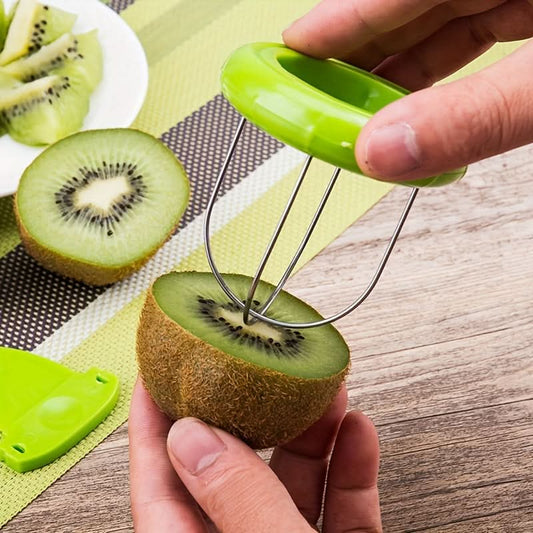 Kiwi Peeler Slicer - Easy-Grip Stainless Steel