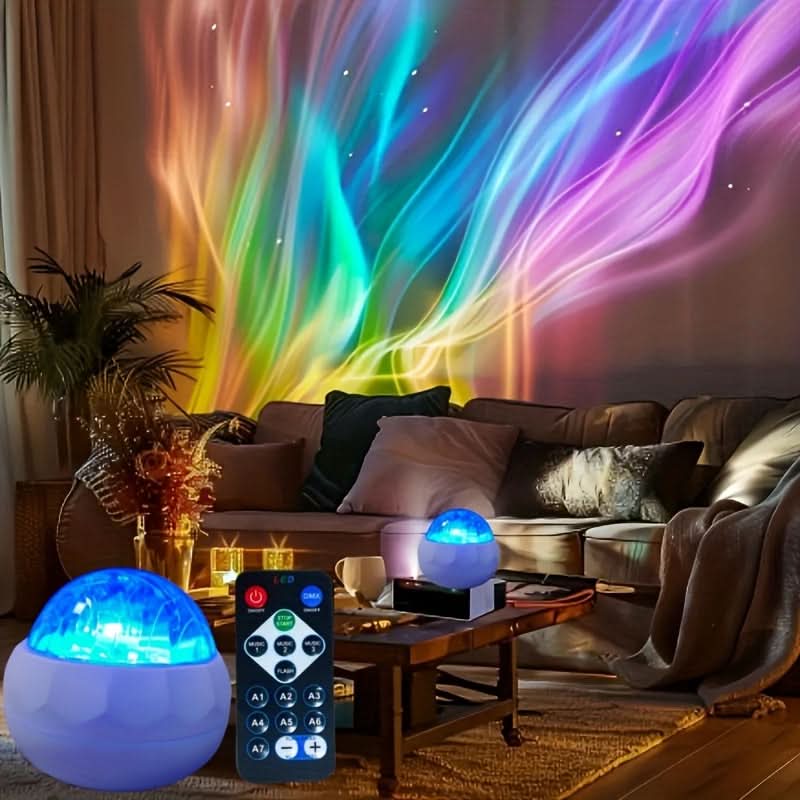 Aurora Lights Projector – 2-in-1 LED Northern Lights & Ocean Wave Projector