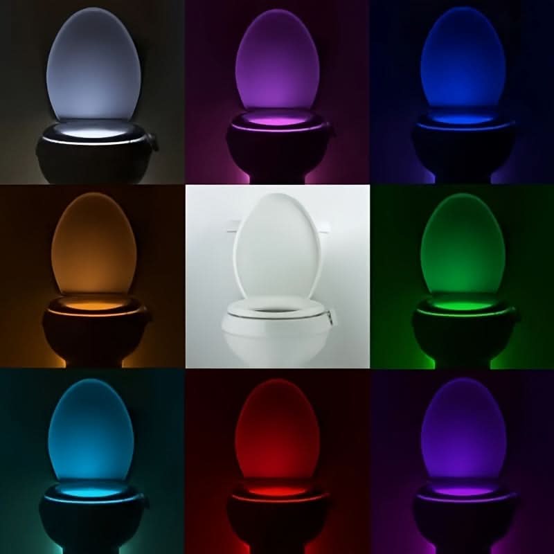 Motion Sensor LED Toilet Night Light, 16 Colors