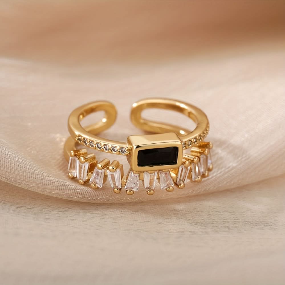 Boho Style Double Layer Copper Ring