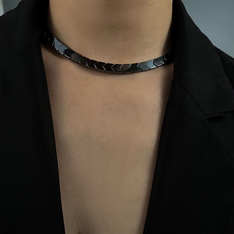 Men’s Hip-Hop Spliced Chain Necklace – Adjustable, Stylish