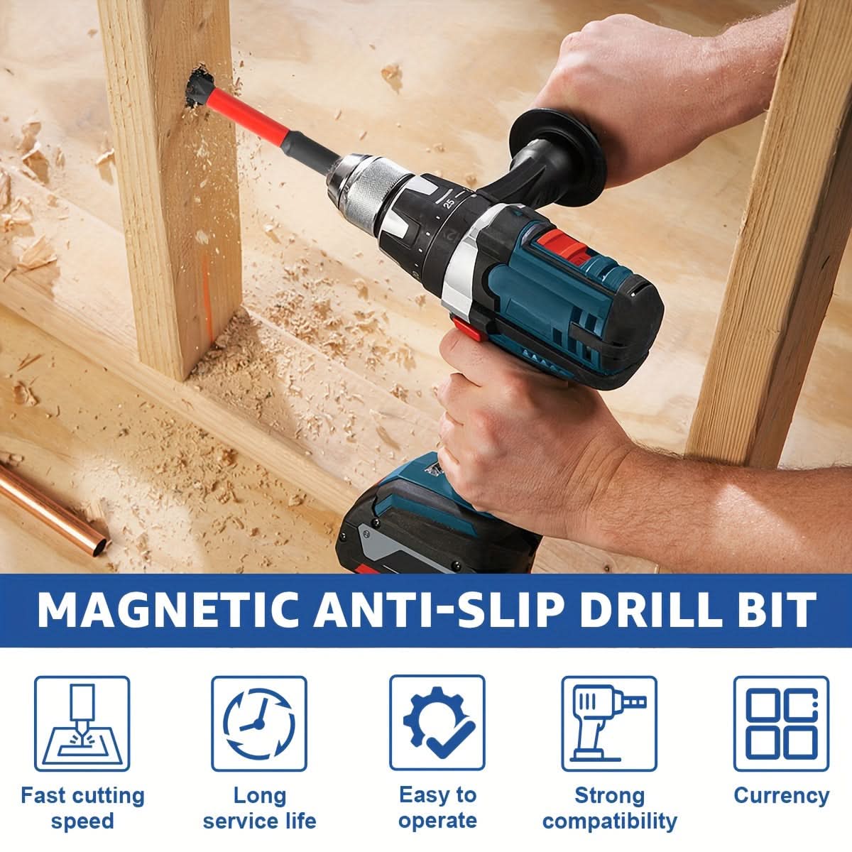 10-Piece Magnetic Drill Bit Set