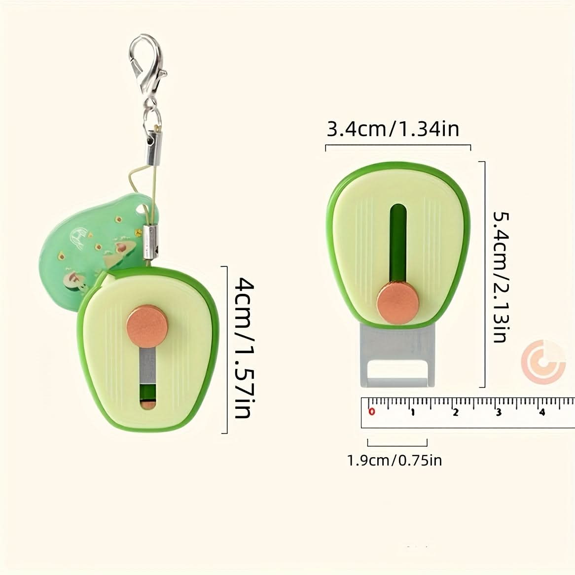Mini Avocado Peeler – Portable Stainless Steel Blade, Cute Design