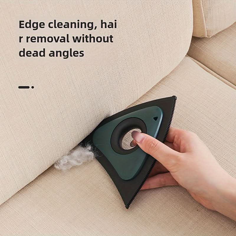 Triangular Pet Hair Remover – 3-Sided Dog Fur Cleaning Brush
