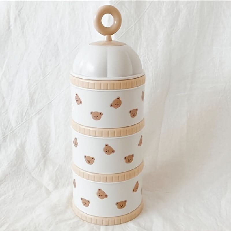 Baby Formula Dispenser Set – 3-Layer Portable Milk Powder Container
