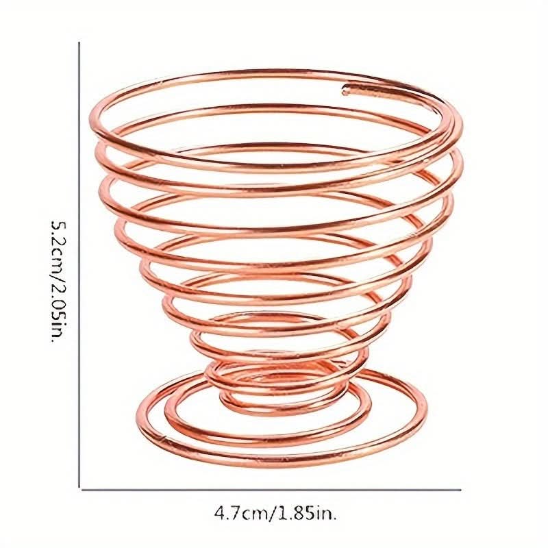 Elegant Rose Gold Stainless Steel Makeup Sponge Holder