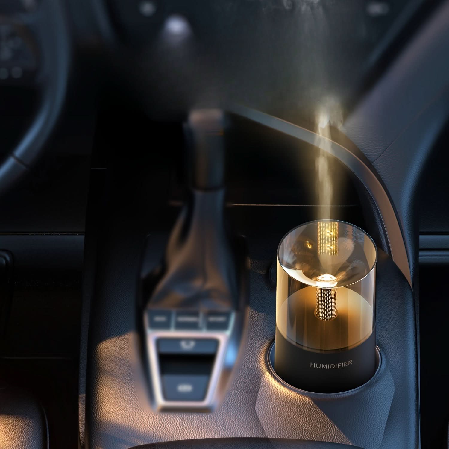 Vintage USB Candlelight Humidifier & Diffuser – Compact for Home & Office