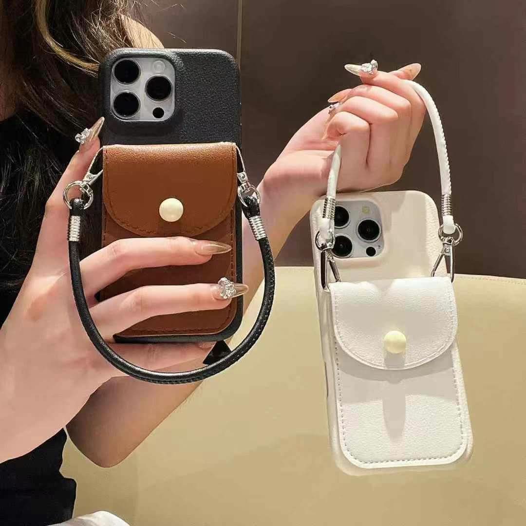 Faux Leather Card Holder Phone Case
