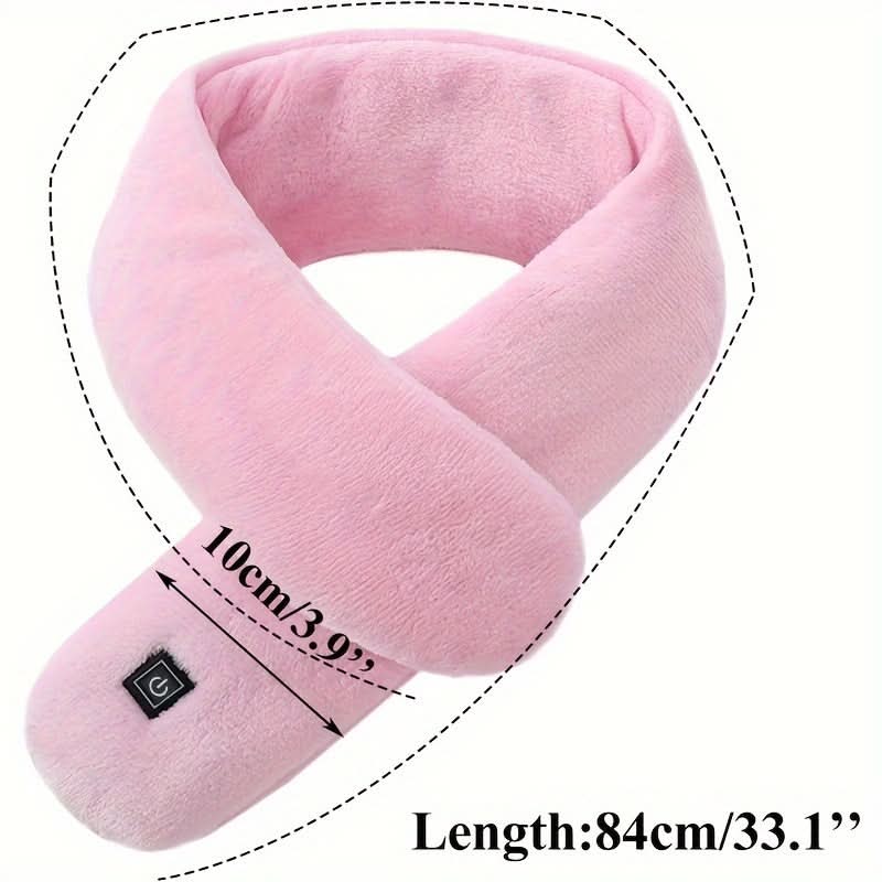 USB Heated Scarf – 3 Heat Settings, Washable Neck Warmer