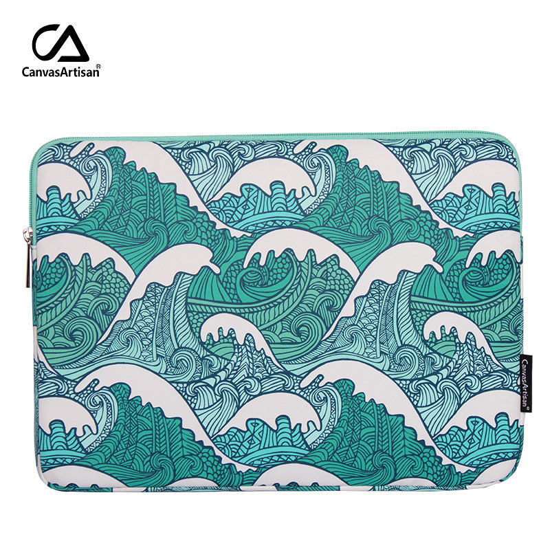 Ocean Swell Laptop Sleeve – Shockproof & Waterproof Case for MacBook & More
