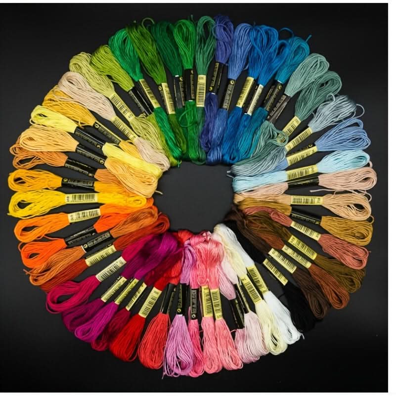 50PCS Rainbow Embroidery Floss Thread Set