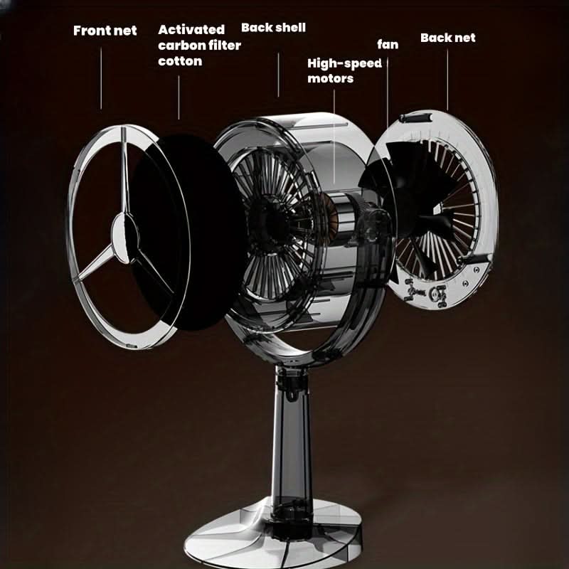 Mini Portable Desktop Range Hood – Small High Wind Household Kitchen Vent Hood