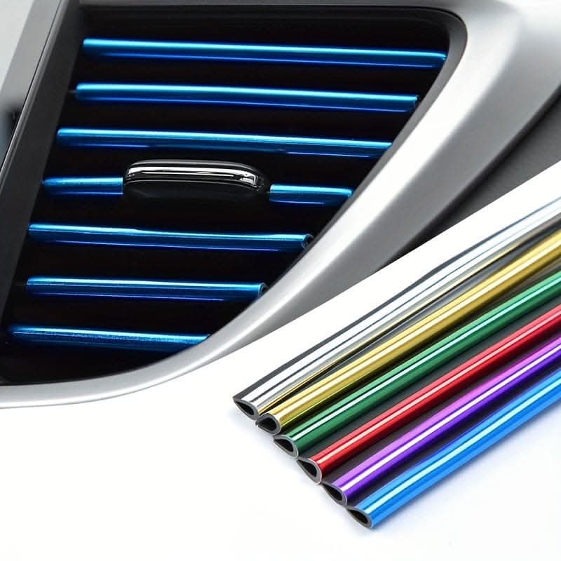 10-pcs. Car Air Vent Trim Strips – Outlet Molding for Interior Decoration