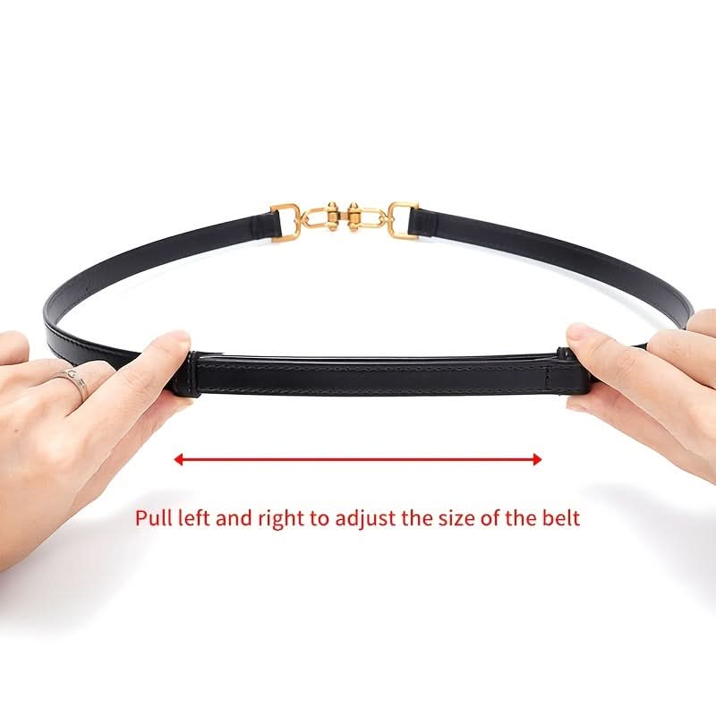 Luxurious Leather Thin Belt for Women
