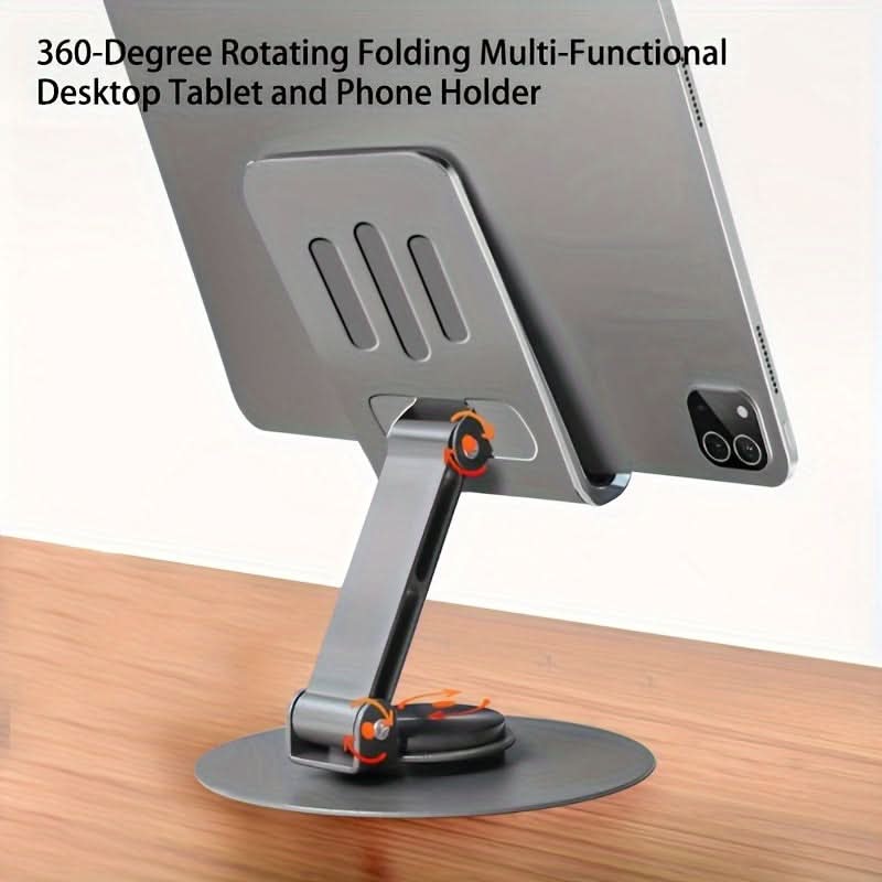 360-Degree Rotating Foldable Phone Stand – Adjustable Height